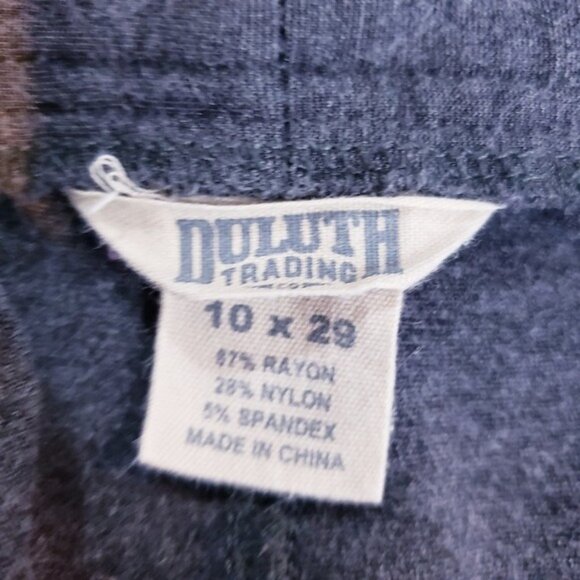 Duluth Gray Wearwithall Straight Leg Ponte Stretch Pants Women's Size 10 - Picture 9 of 10